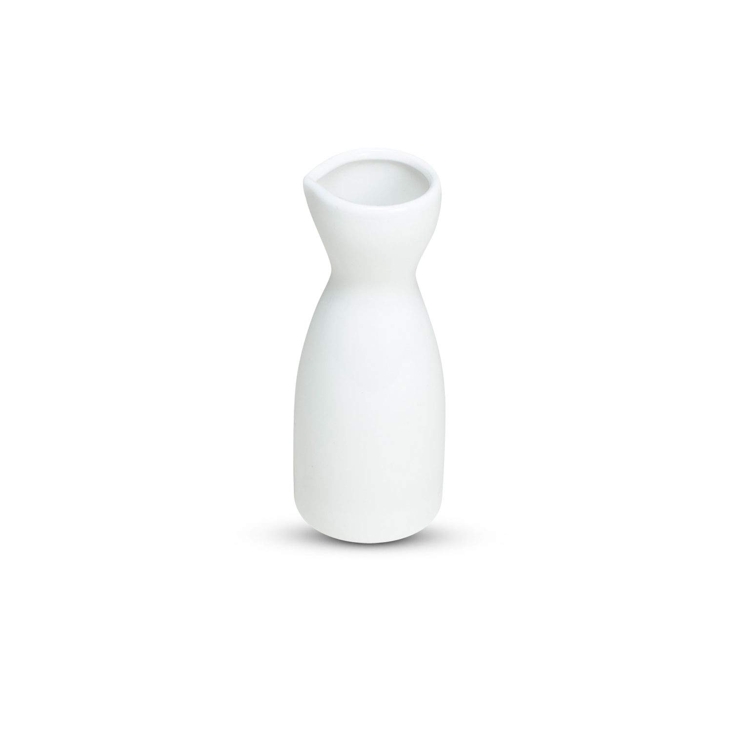 Korin Fusion White Sake Bottle L 1.5Dia x 6.75H 8 oz 
